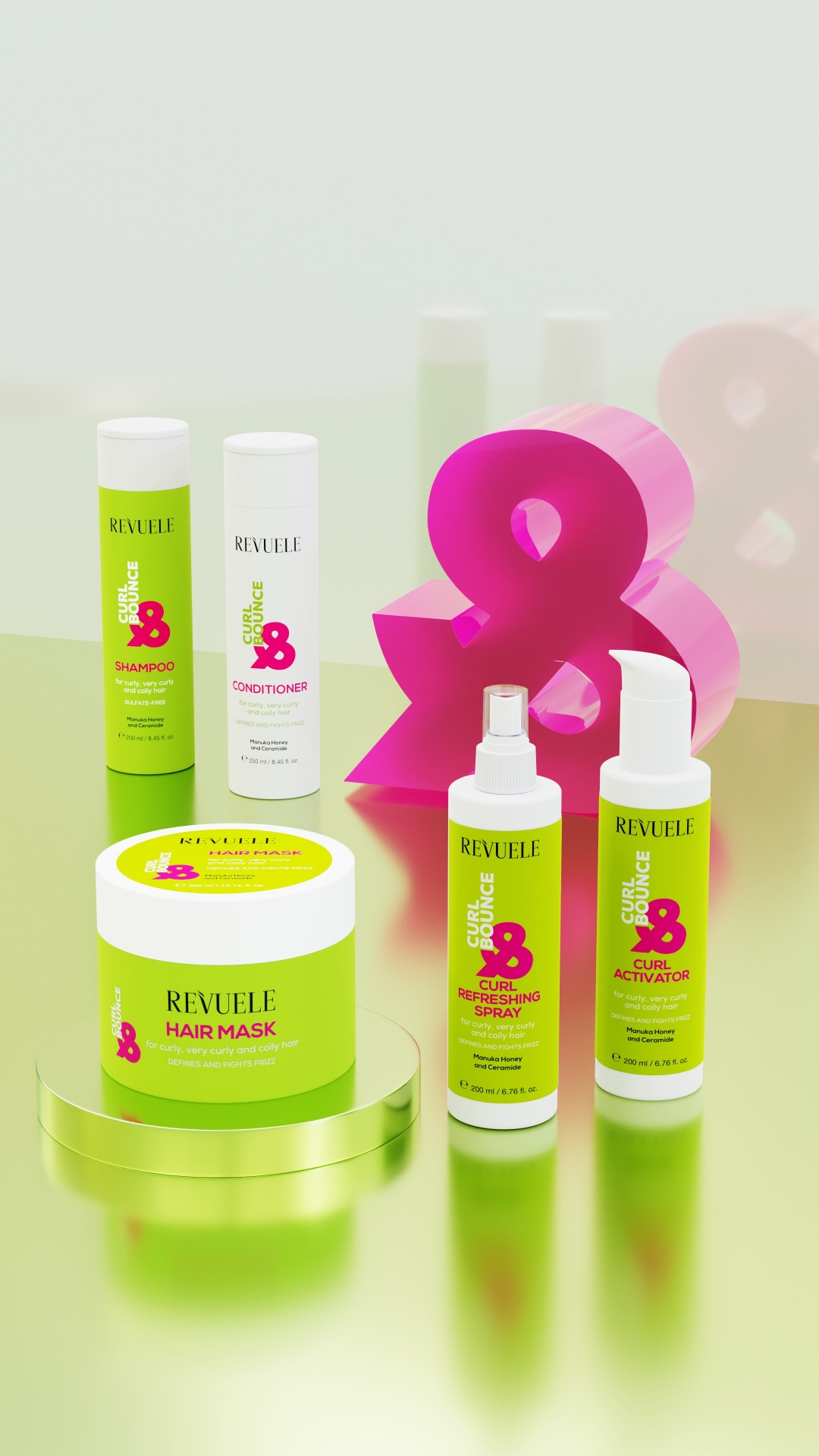 REVUELE CURL & BOUNCE campaign visual