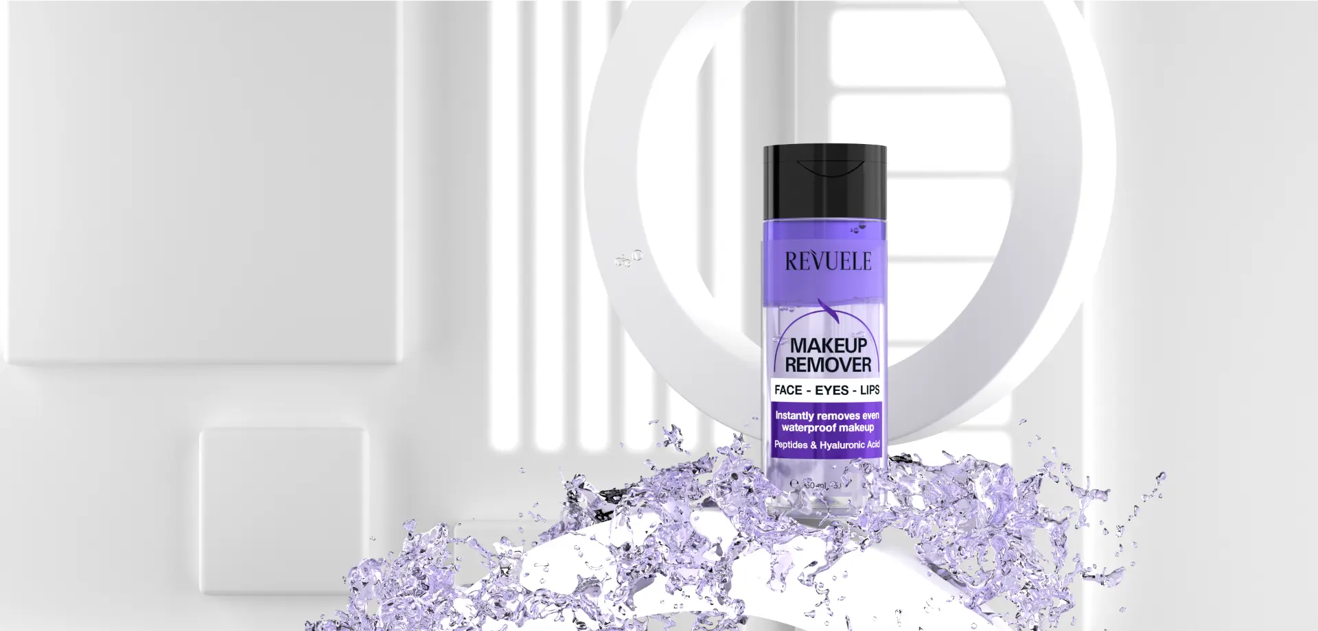REVUELE Makeup Remover Face - Eyes - Lips campaign visual