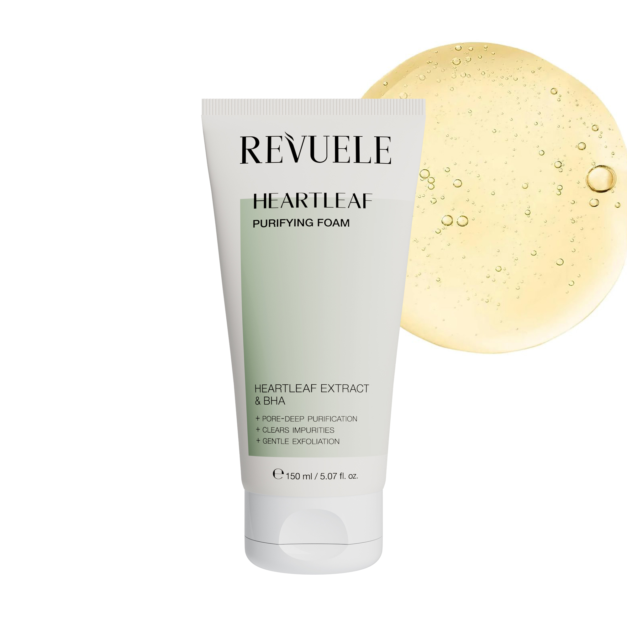 HEARTLEAF Soothing Heartleaf Purifying Foam — packshot in use