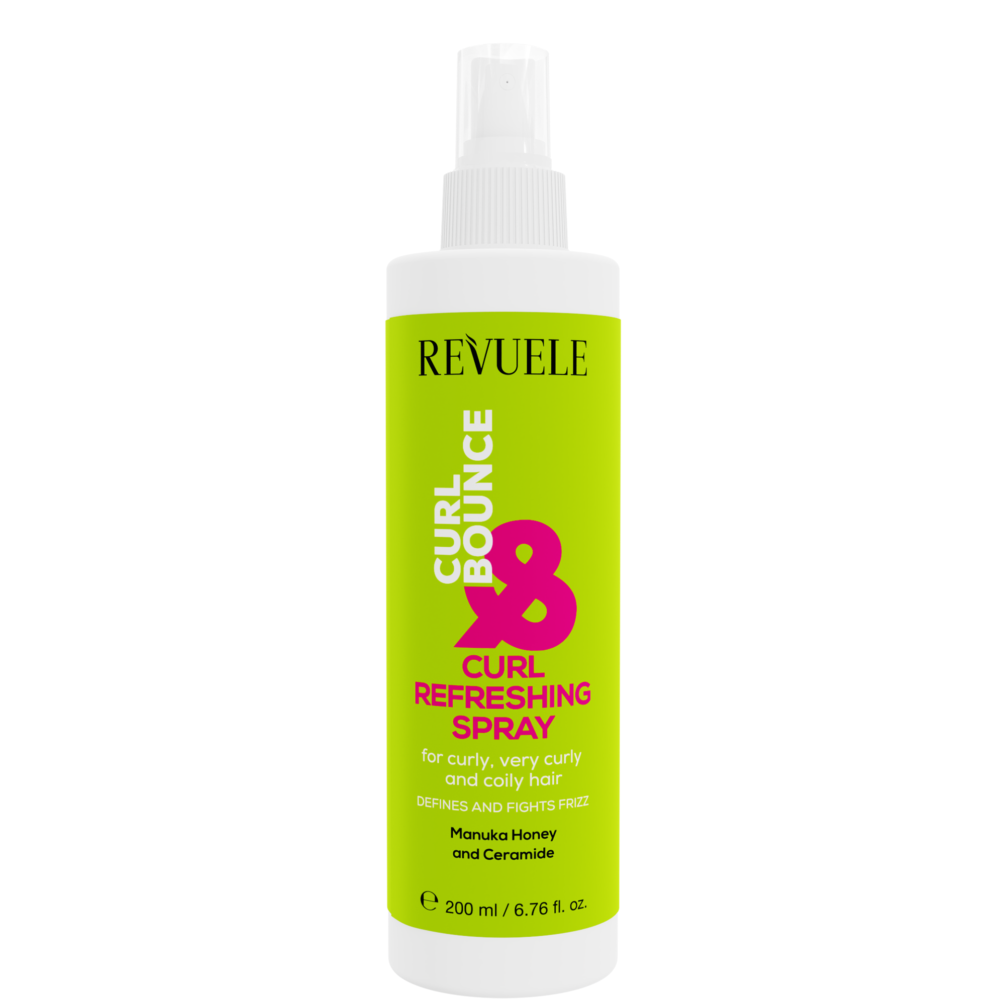 CURL & BOUNCE Curl Refreshing Spray — packshot in use