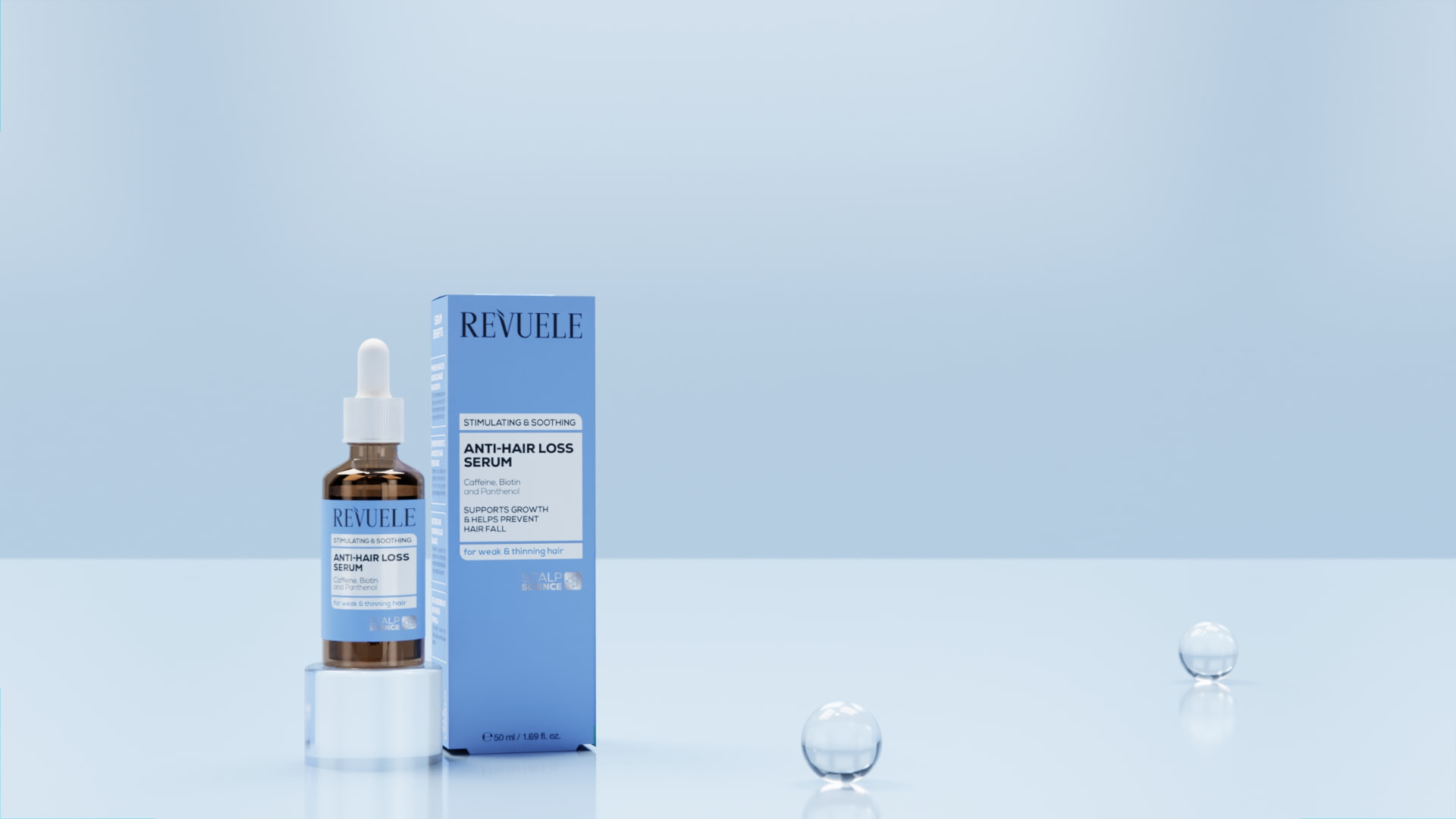 ANTI-HAIR LOSS LINE Serum — packshot in use