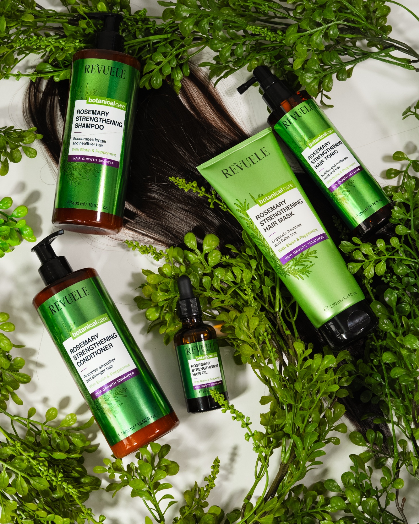 REVUELE Rosemary Strengthening hair care line