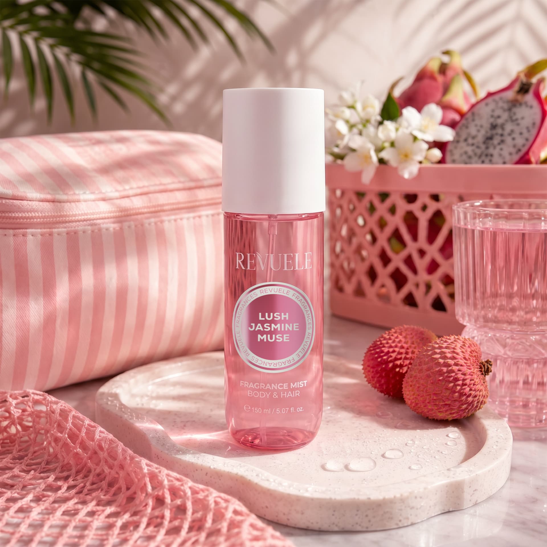 FRAGRANCE BODY MISTS Fragrance Mist Lush Jasmine Muse — packshot in use