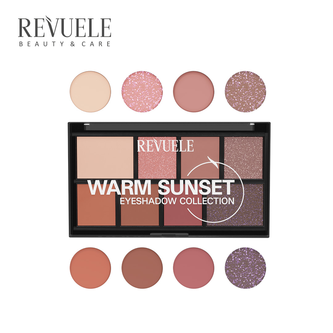 EYESHADOW COLLECTION Warm Sunset — packshot in use