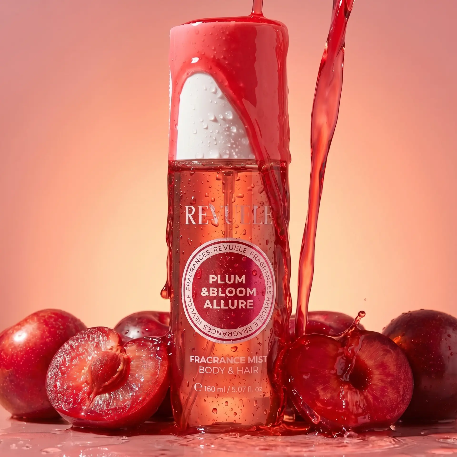 PLUM & BLOOM ALLURE Fragrance Mist Plum & Bloom Allure — packshot in use