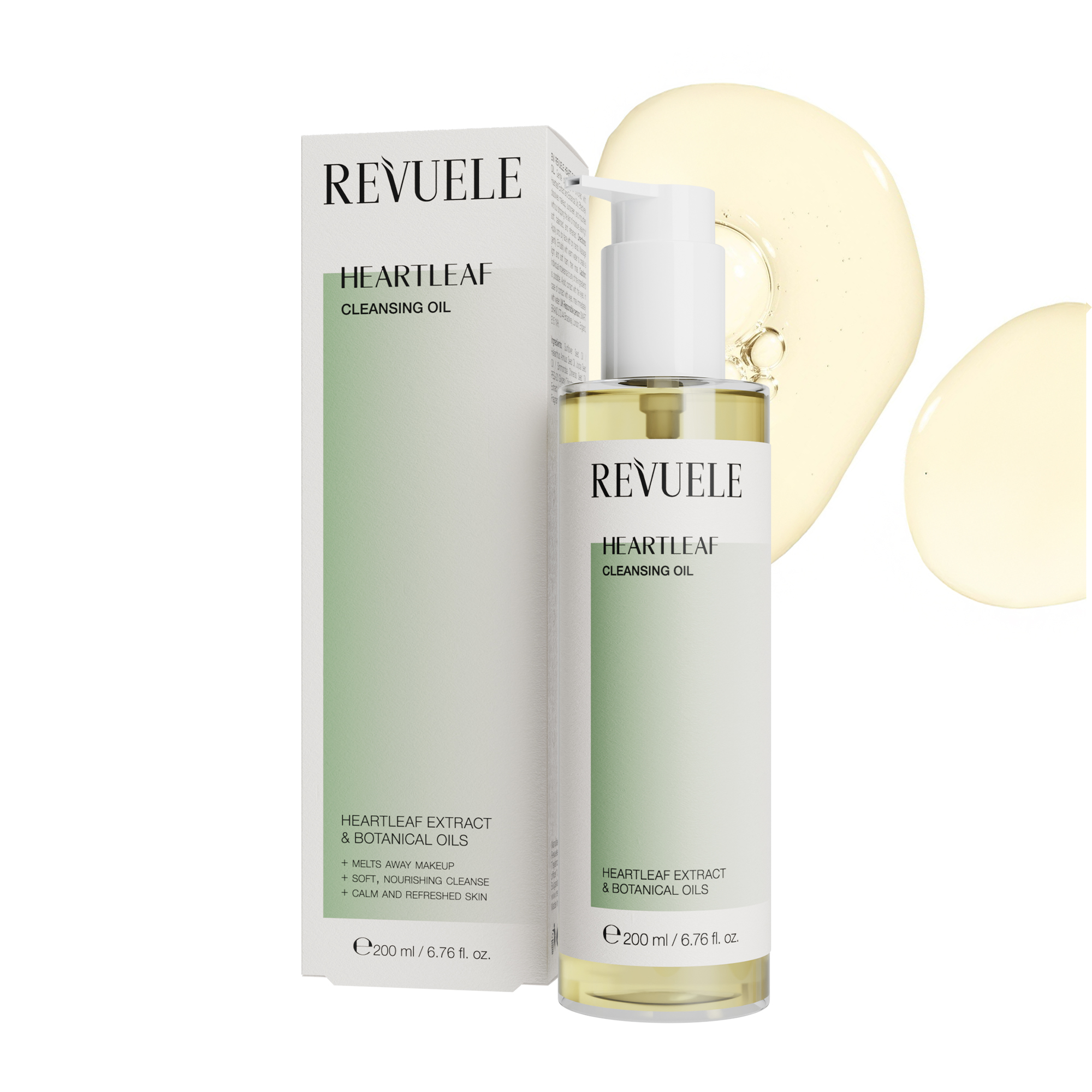 HEARTLEAF Soothing Heartleaf Cleansing Oil — packshot in use