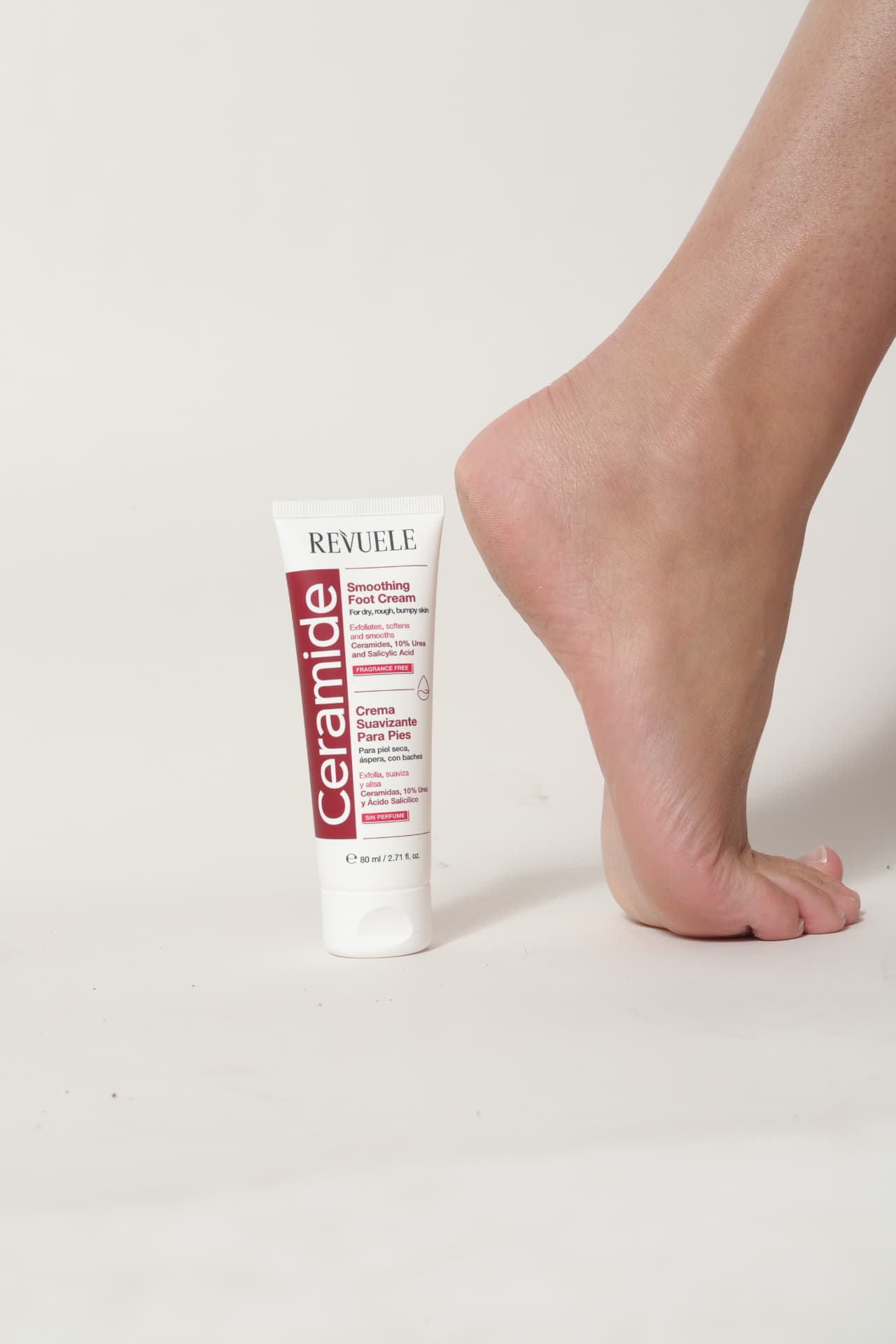 FOOT CREAMS Ceramide Smoothing Foot Cream — packshot in use