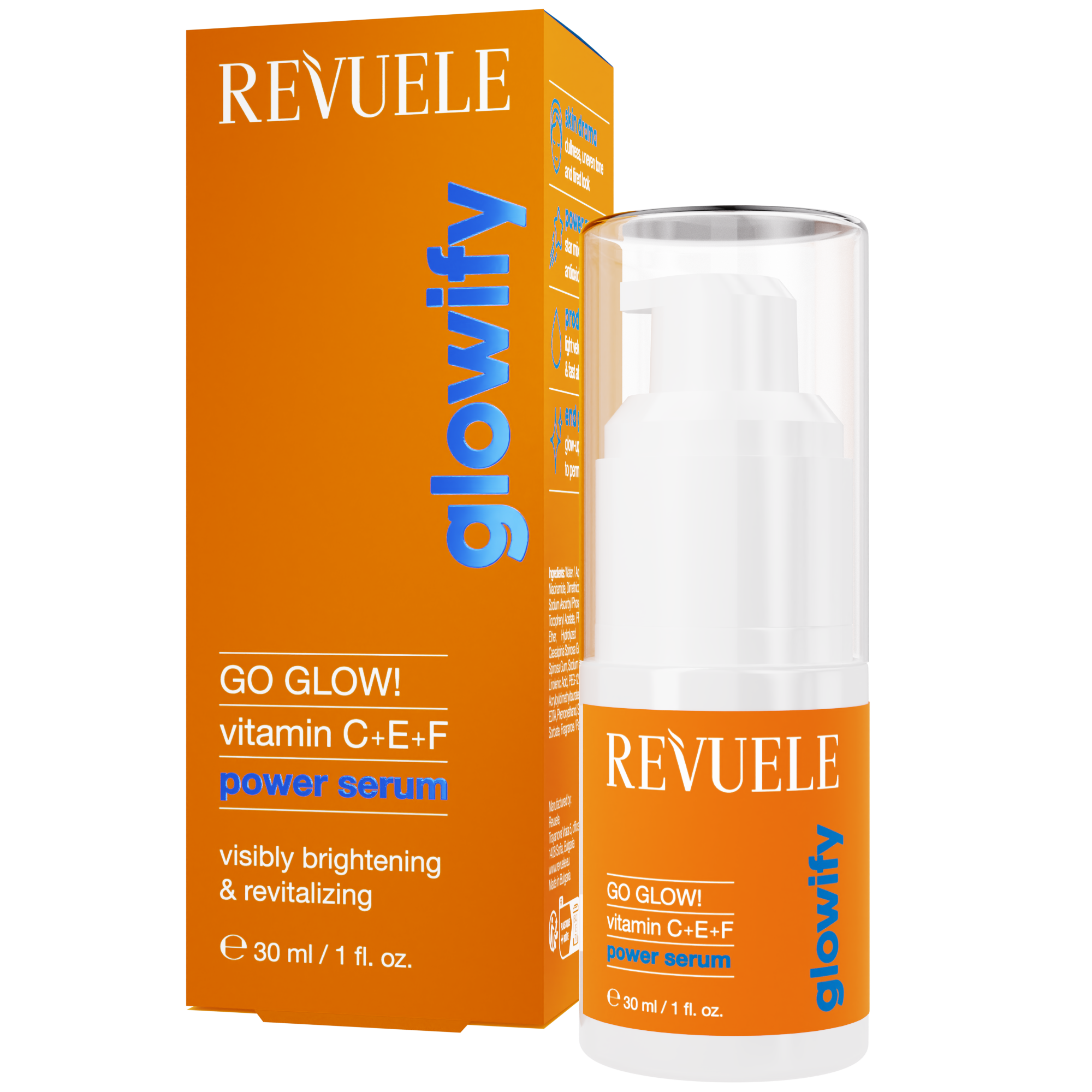 POWER SERUMS Go Glow! Power Serum Vitamin C + E + F — packshot