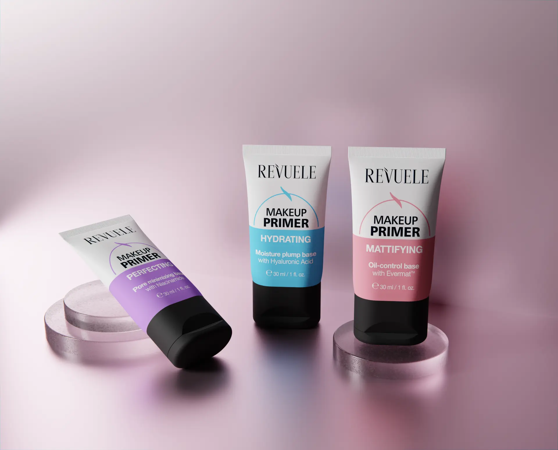 REVUELE Makeup Primer trio campaign visual