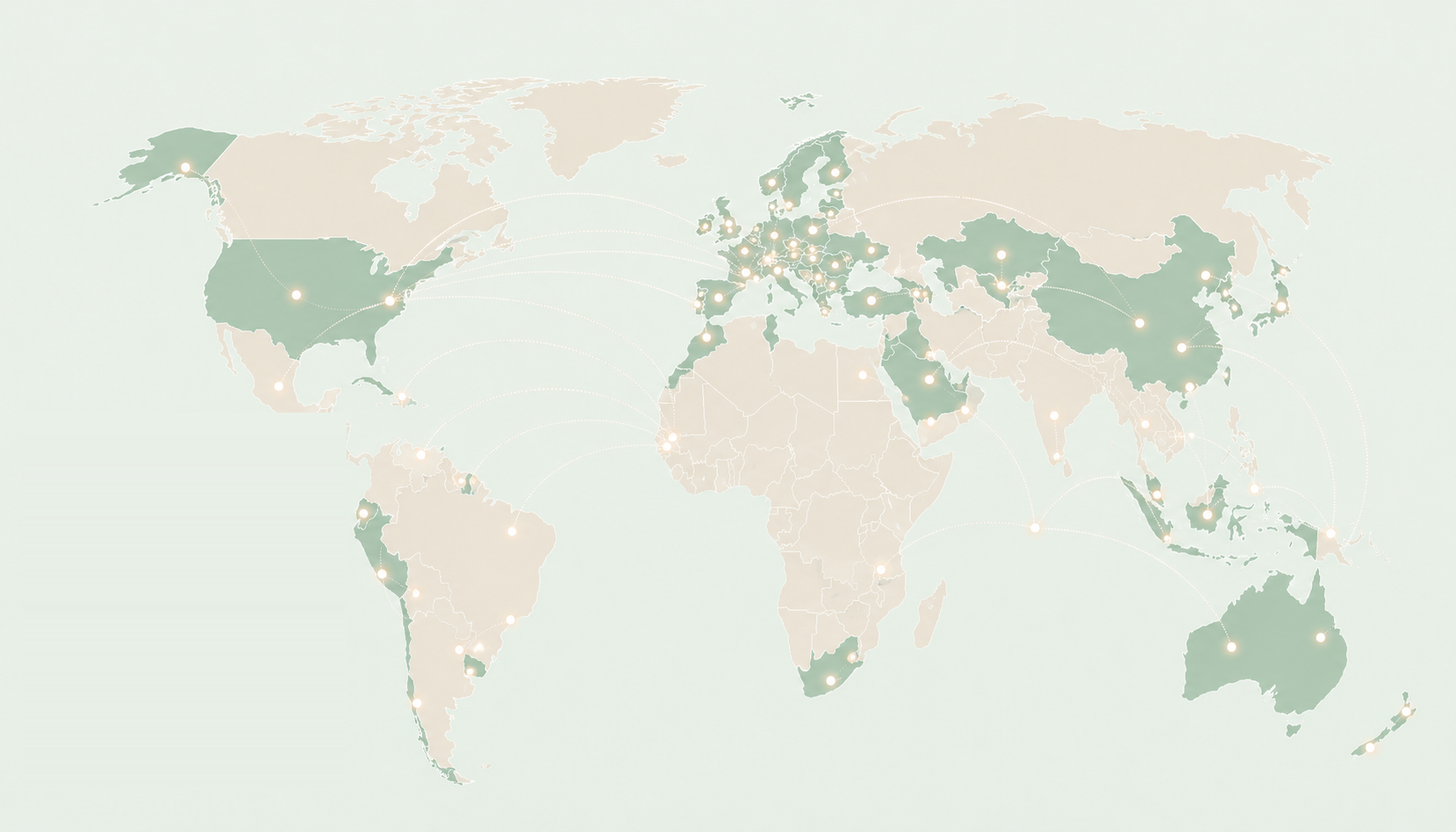 World map highlighting the countries where REVUELE is present