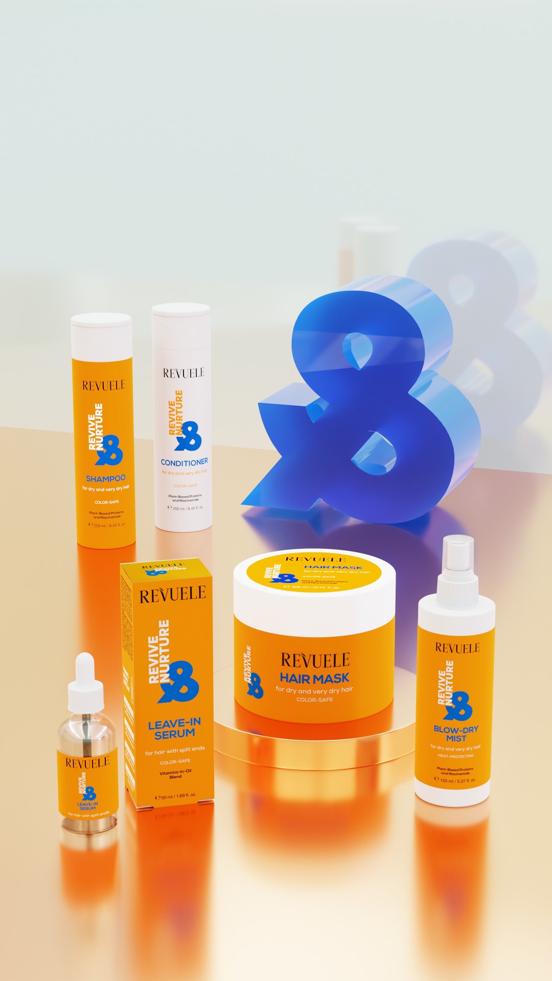 REVUELE REVIVE & NURTURE campaign visual
