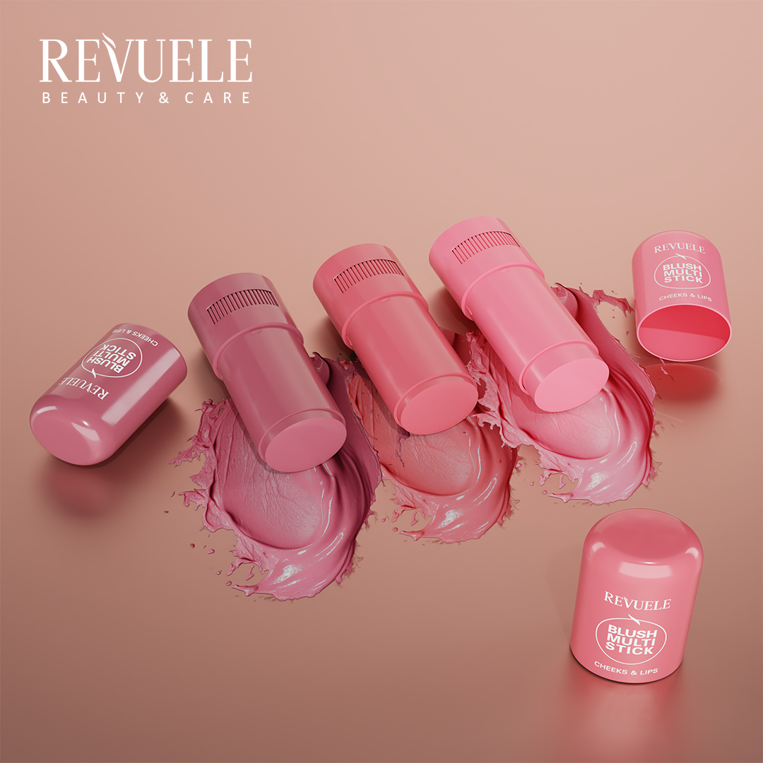 REVUELE Blush Multi Stick for cheeks and lips campaign visual