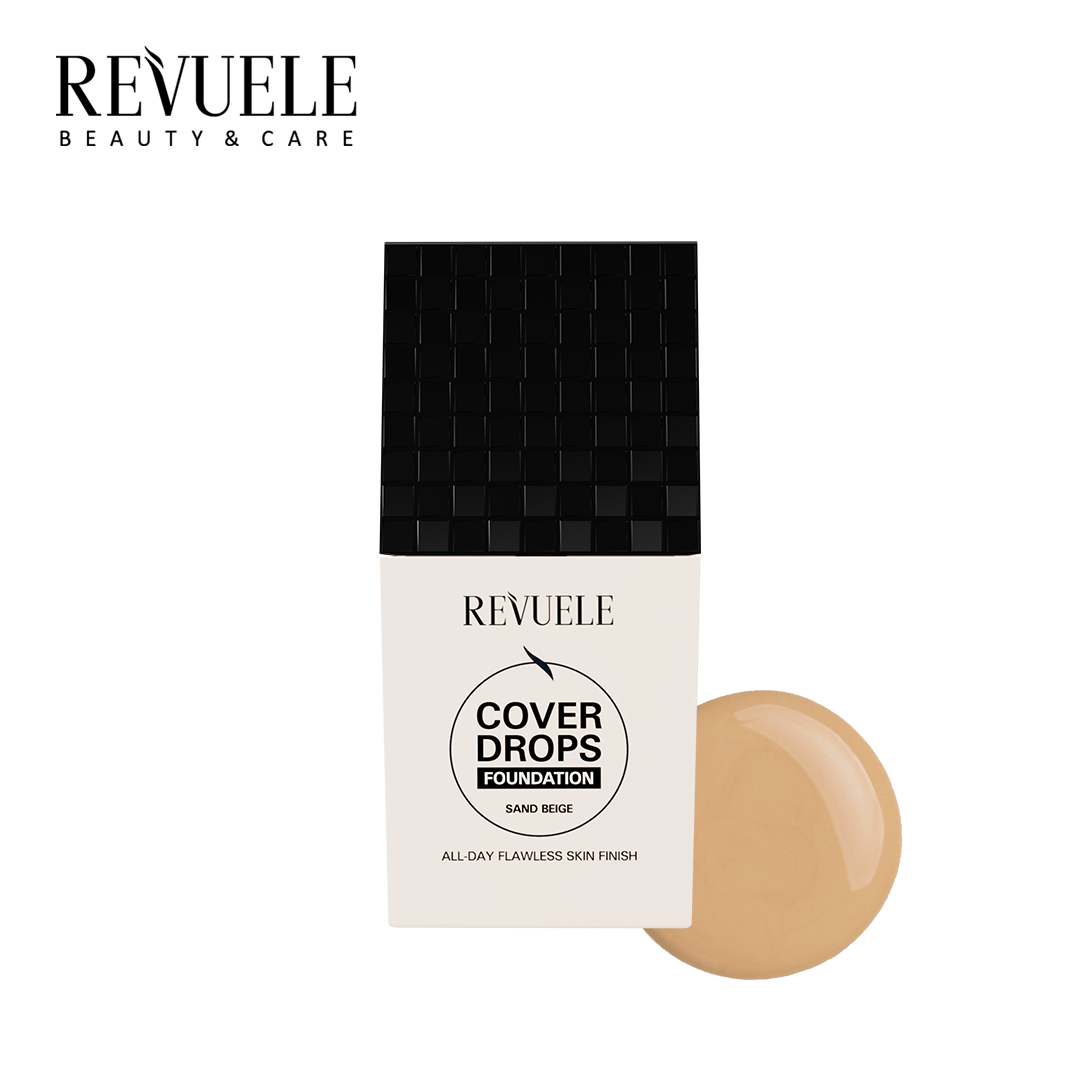 COVER DROPS FOUNDATION Sand Beige — packshot in use