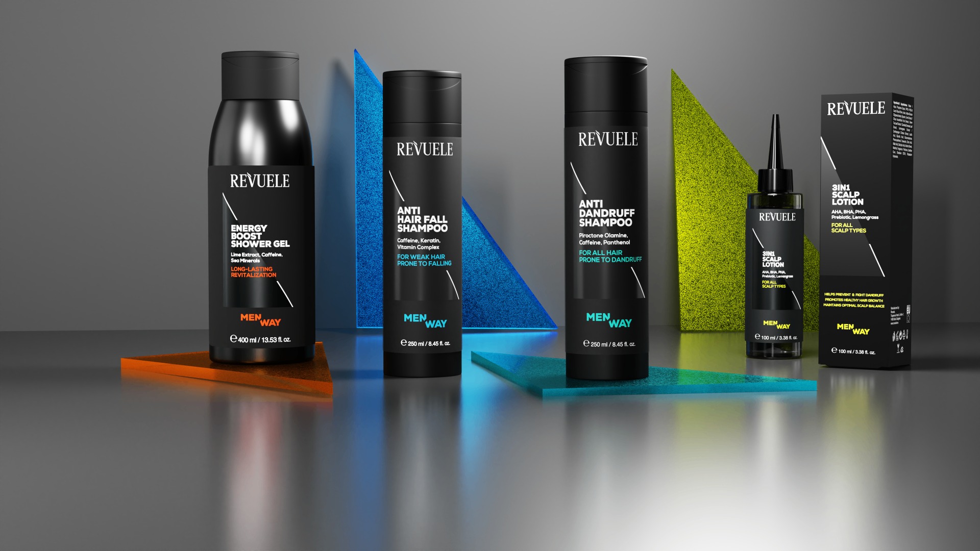 REVUELE MEN WAY product line-up
