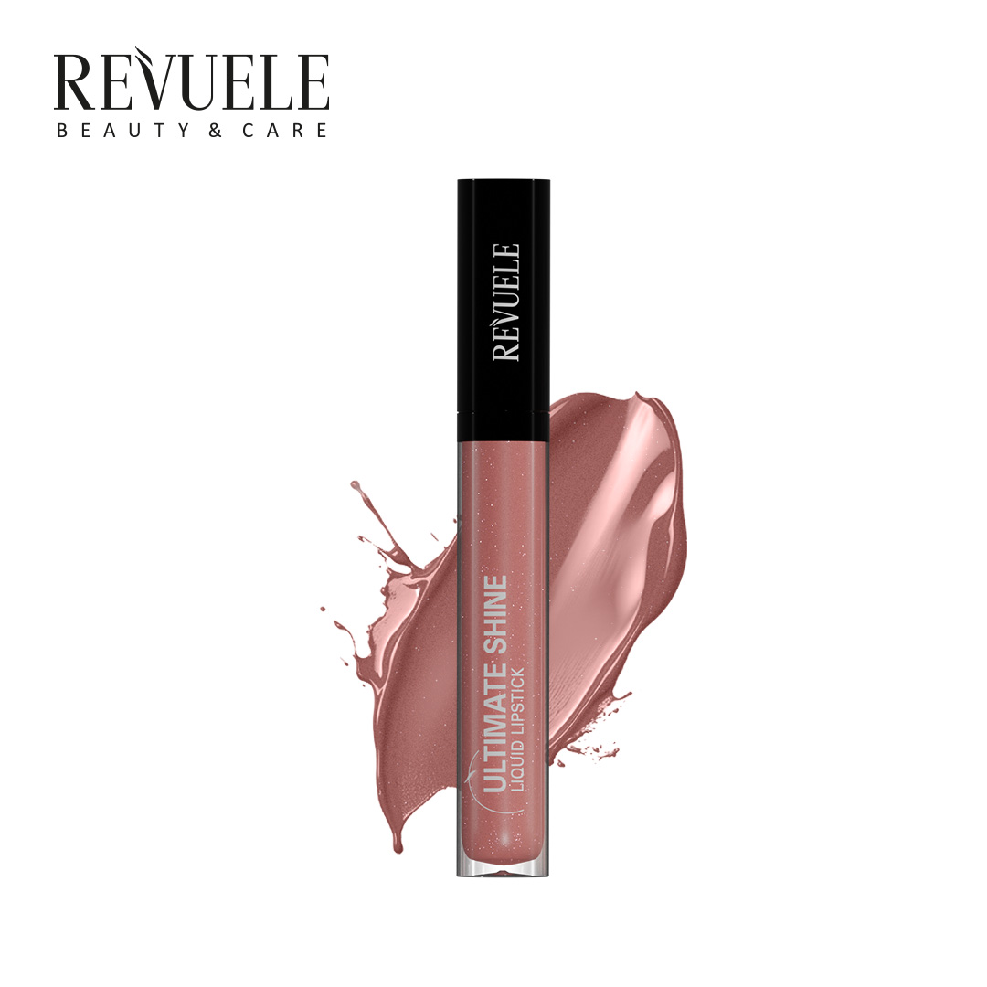 ULTIMATE SHINE LIQUID LIPSTICK Shade 22 — packshot in use