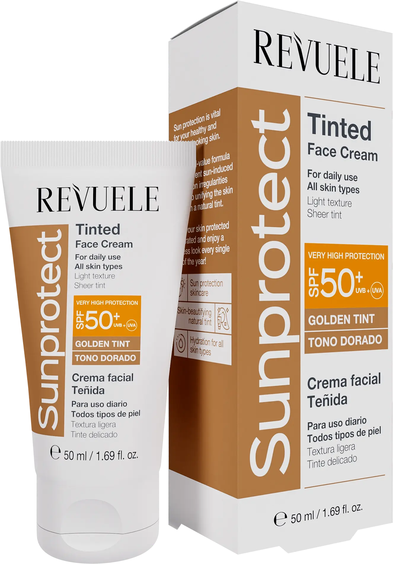 SUNPROTECT / TINTED Face Cream Golden Tint, SPF 50+ — packshot