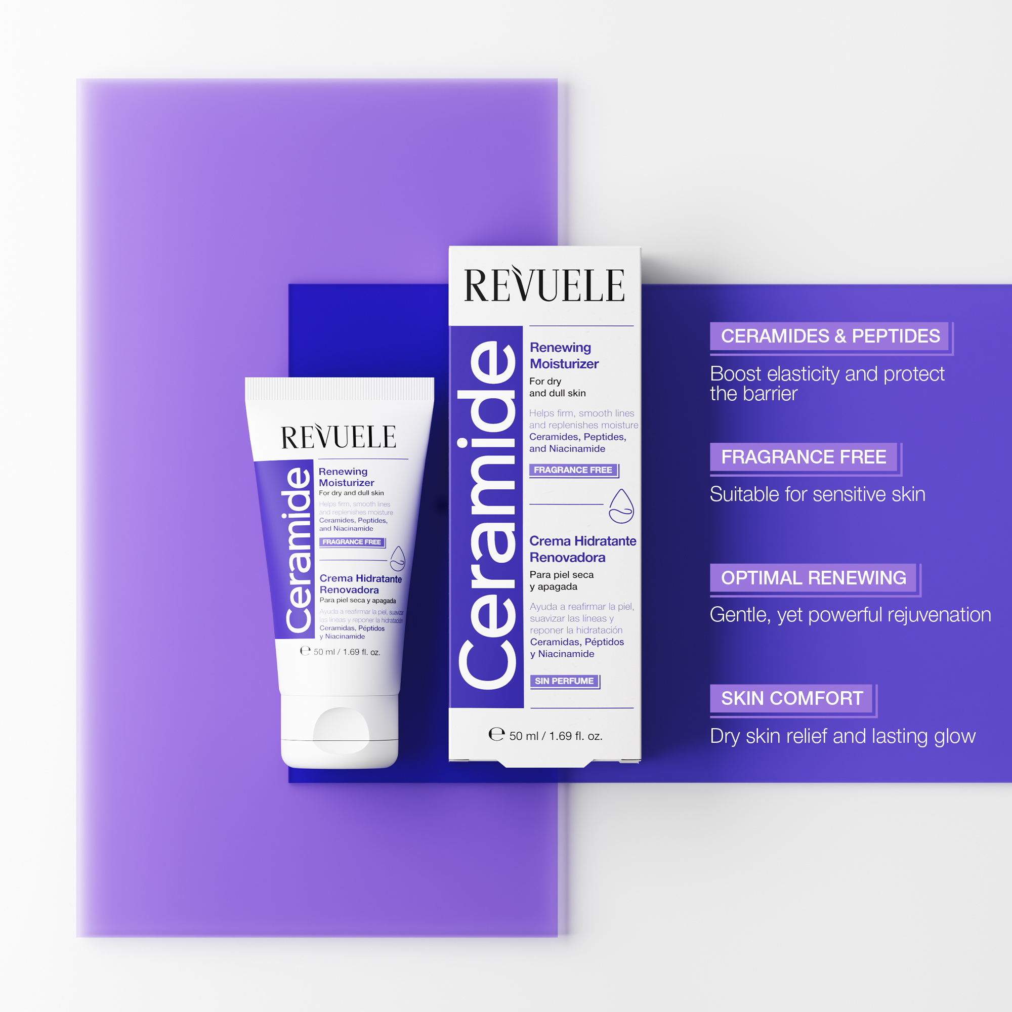 CERAMIDE RENEWING Renewing Moisturizer — packshot in use