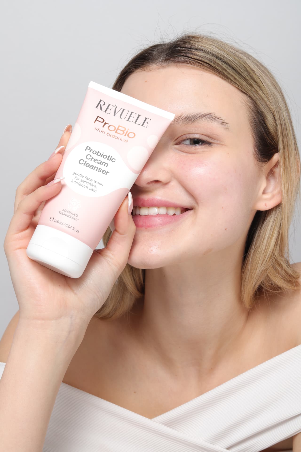 PROBIO SKIN BALANCE Cream Cleanser — packshot in use