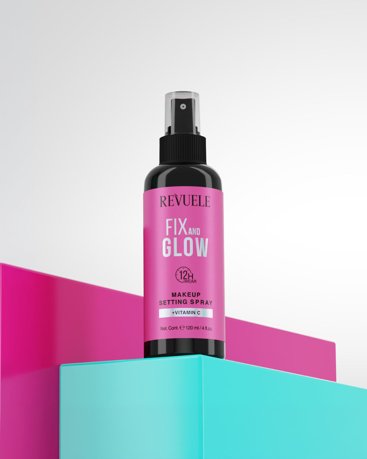 MAKEUP SETTING SPRAYS Fix and Glow Makeup Setting Spray — packshot in use