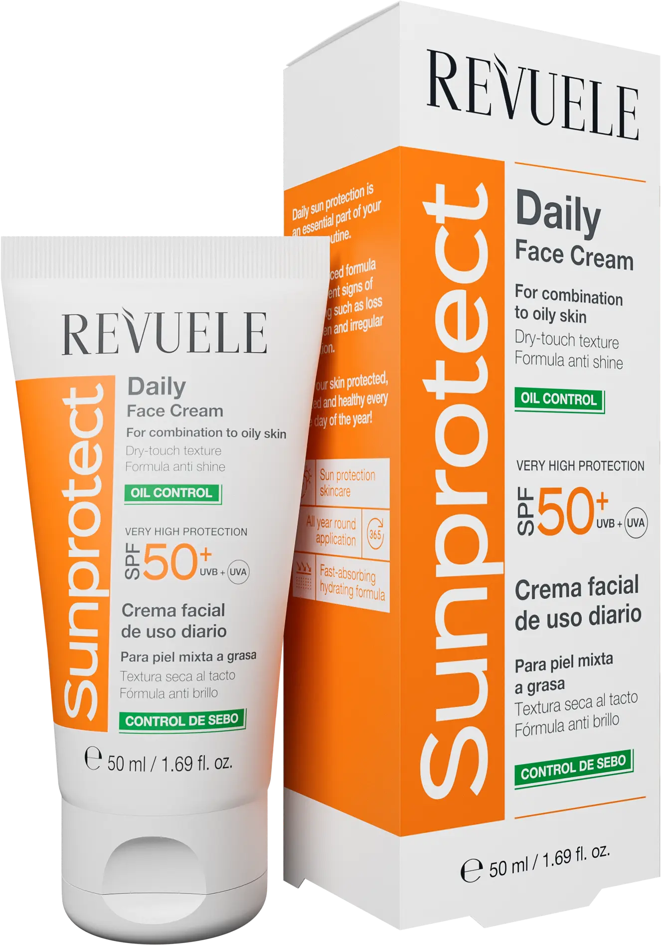 SUNPROTECT Daily Face Cream Oil Control SPF 50+ — packshot