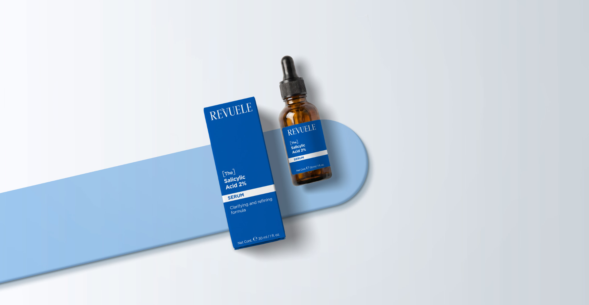 [THE] SERUMS The Salicylic Acid 2% Serum — packshot in use