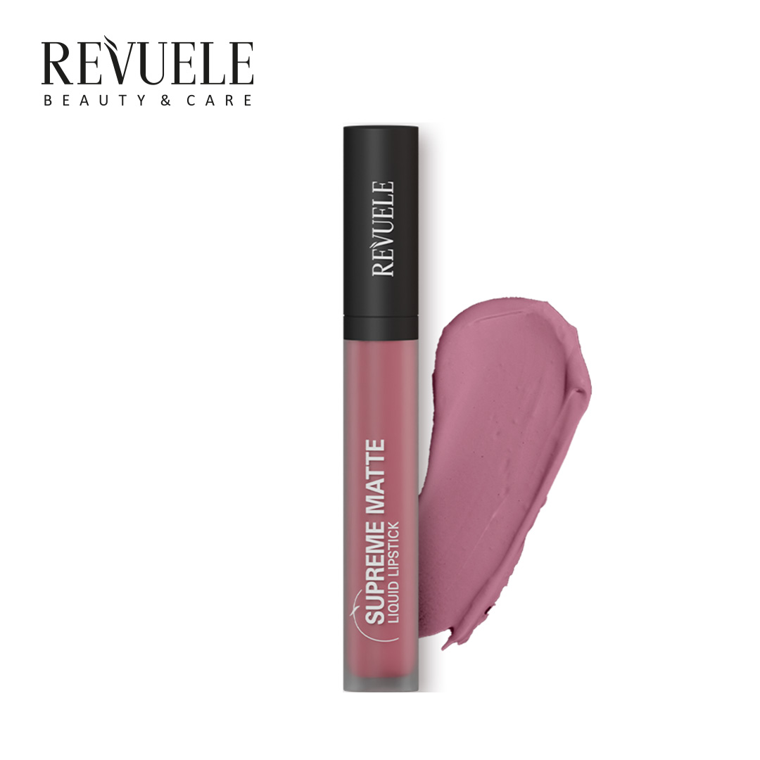 SUPREME MATTE LIQUID LIPSTICK Shade 18 — packshot in use