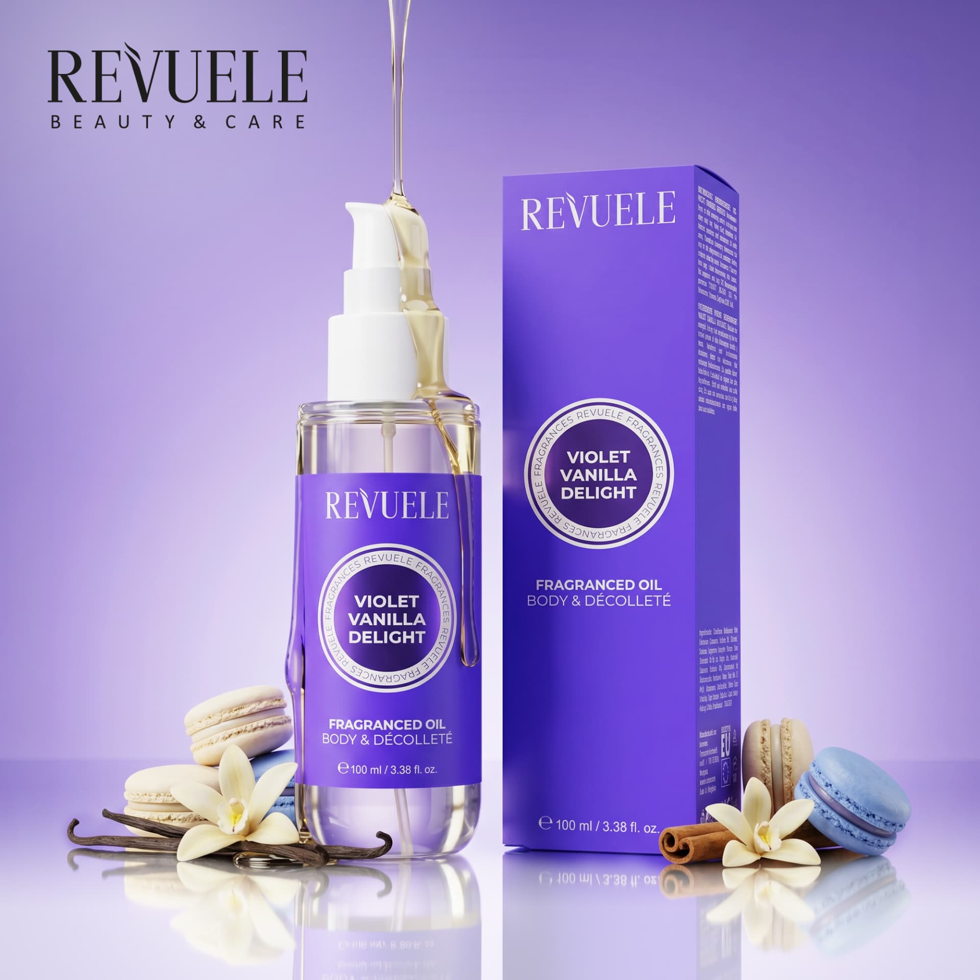 FRAGRANCED OILS Fragranced Oil Violet Vanilla Delight — packshot in use