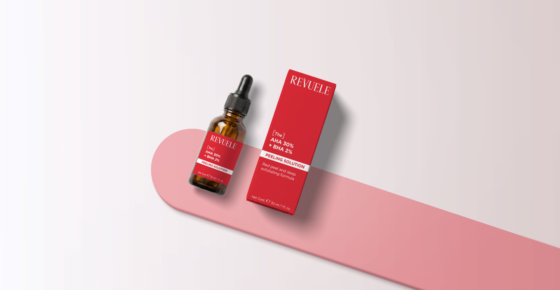 [THE] SERUMS The AHA 30% + BHA 2% Peeling Solution — packshot in use