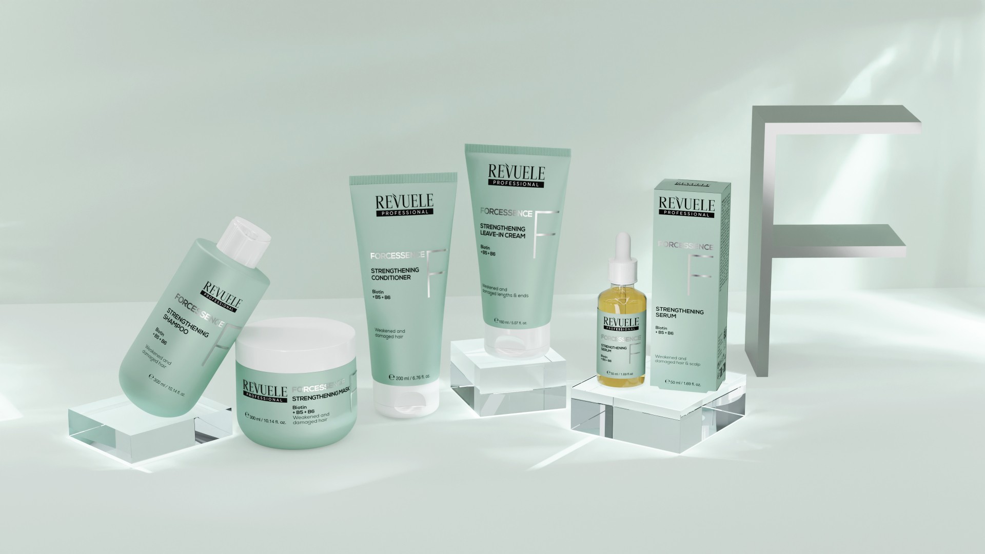 REVUELE PROFESSIONAL FORCESSENCE product line-up
