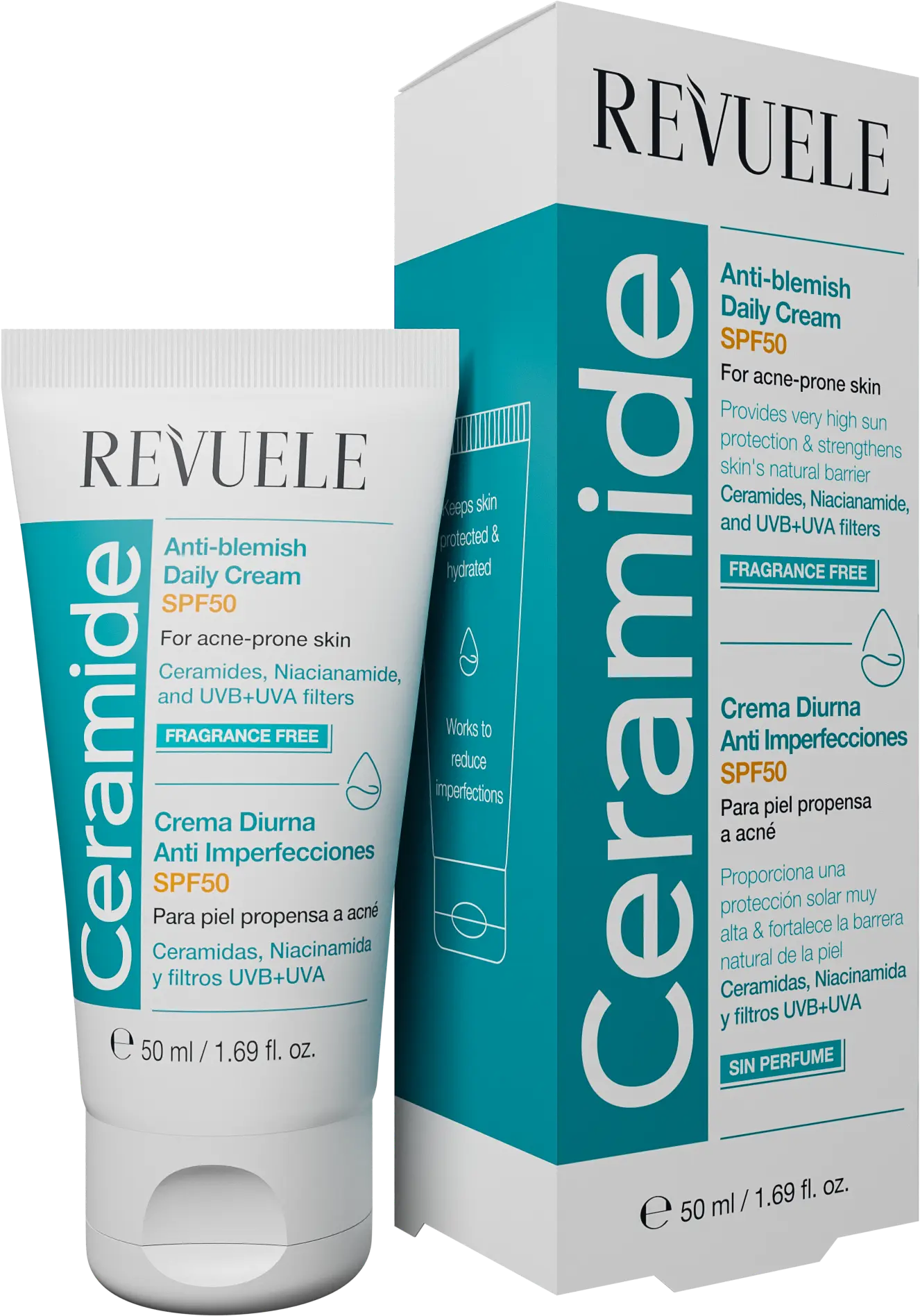 CERAMIDE ANTI-BLEMISH Anti-blemish Daily Cream SPF50 — packshot