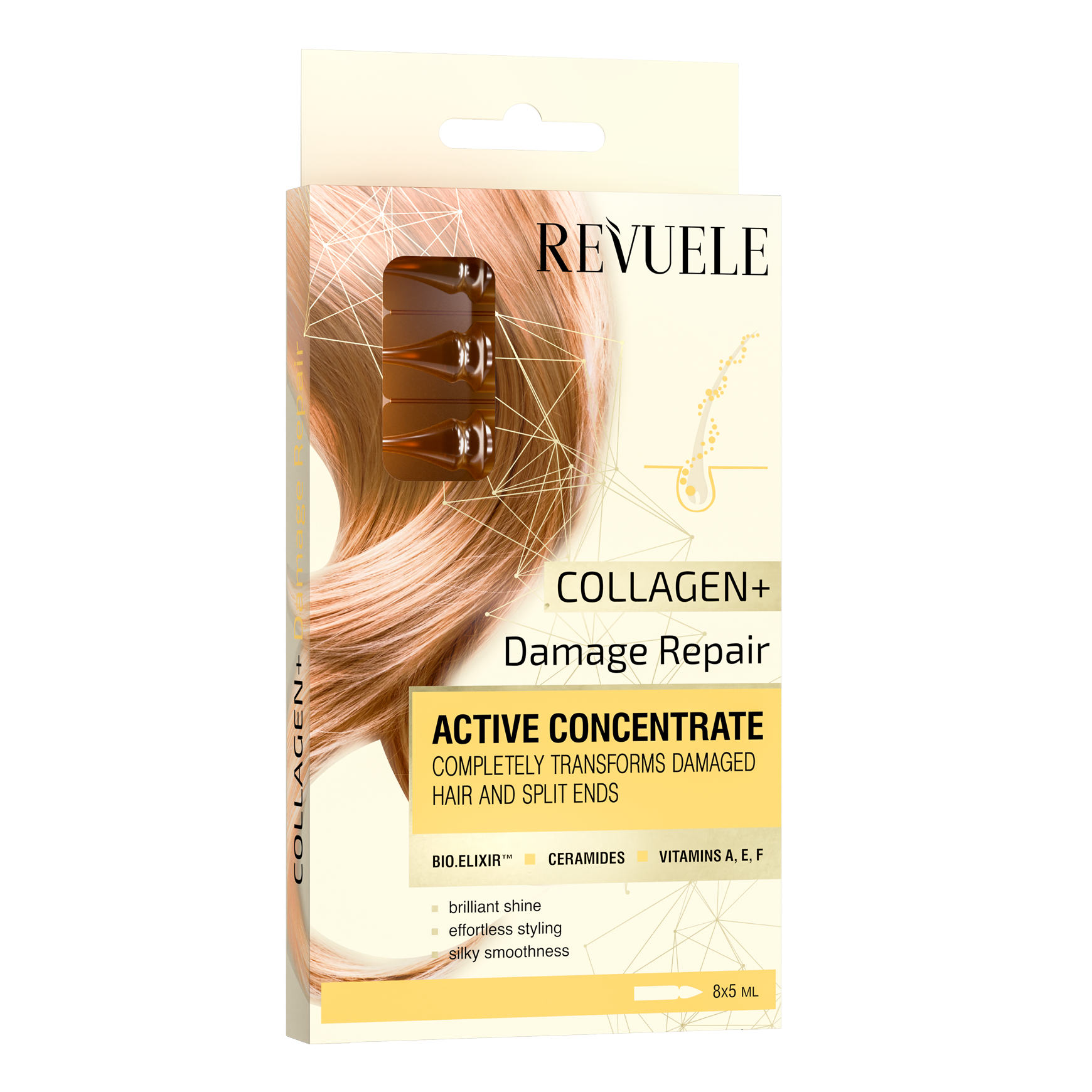 REVUELE ACTIVE HAIR CONCENTRATE Collagen + “Damage Repair” | Revuele